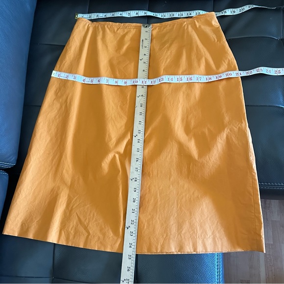 Banana Republic 💯 Cotton Pencil Cut Apricot Color Skirt Size 14 - Picture 4 of 7